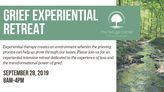 grief experiential retreat flyer