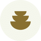 Stack of bowls icon