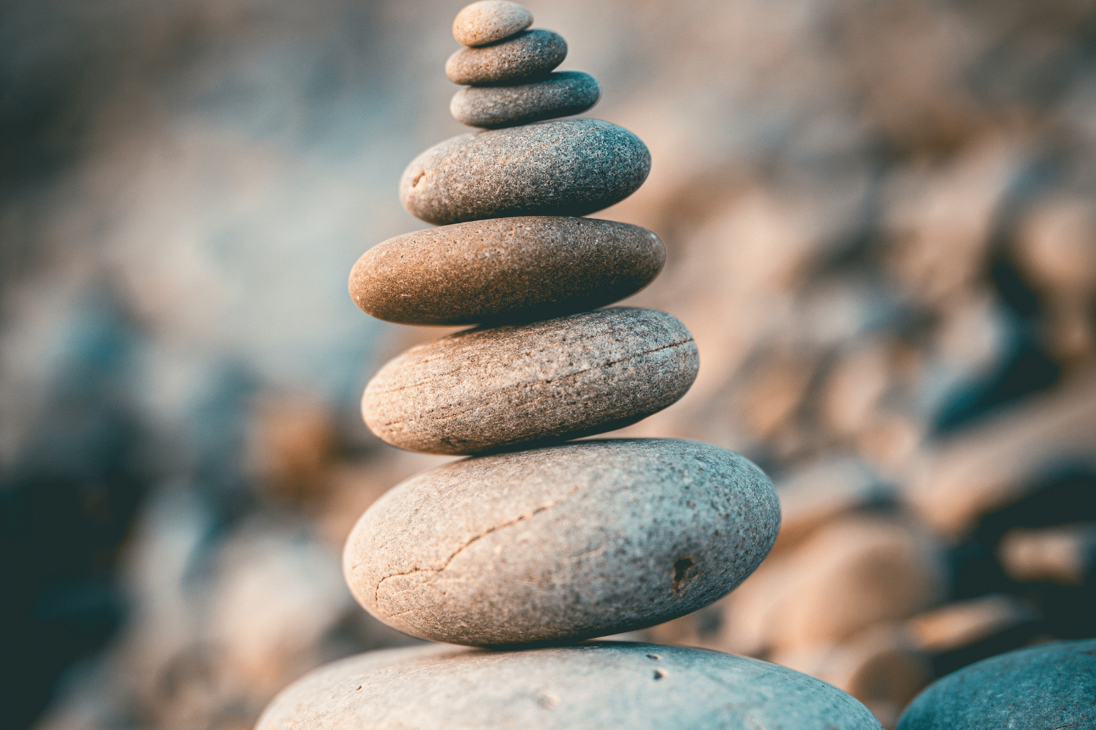 rocks balanced on top of each other